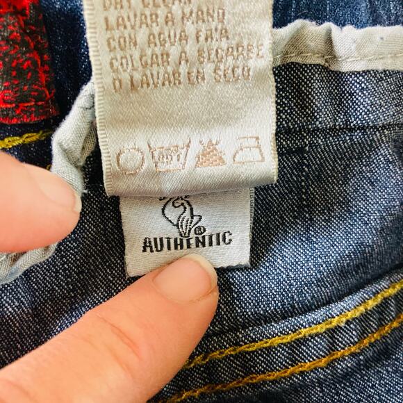 Baby Phat Vintage Y2K Jeans with Bling Spell Out Size 12 - Picture 8 of 10